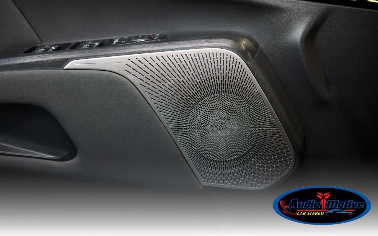 Speaker installed in the factory door panel