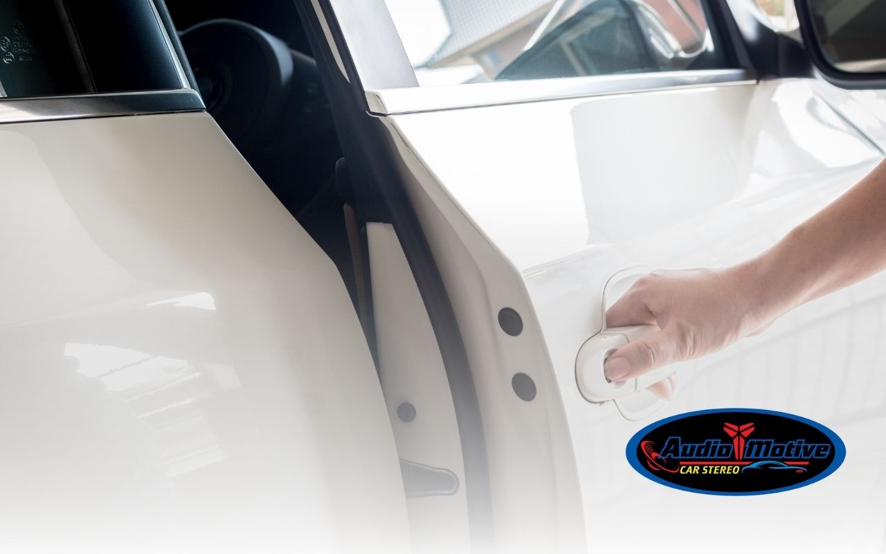 Car door insulation for door panel noise reduction and vibration control