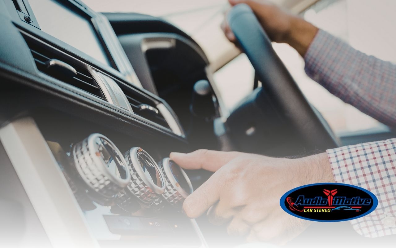 Head unit preamp voltage explained on a car stereo dashboard display