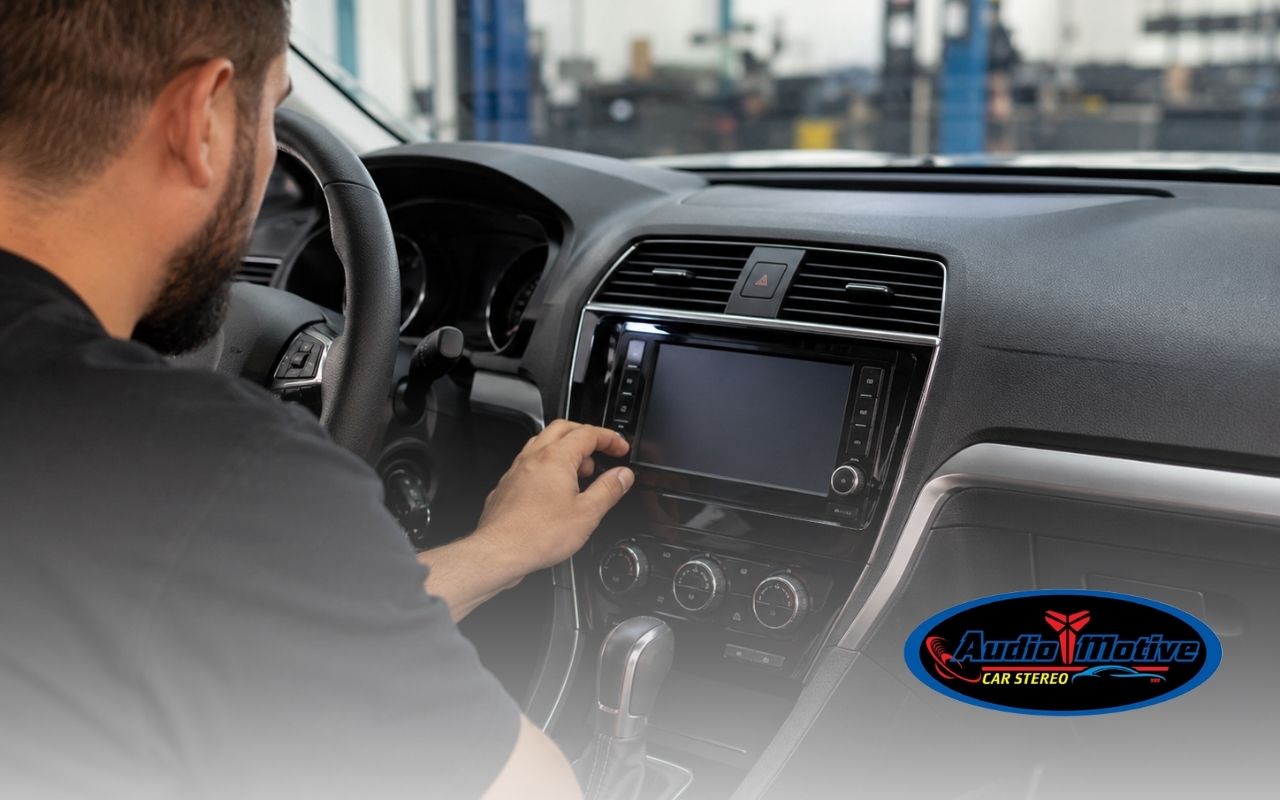 Car audio installation in Hayward CA with a clean dashboard stereo setup