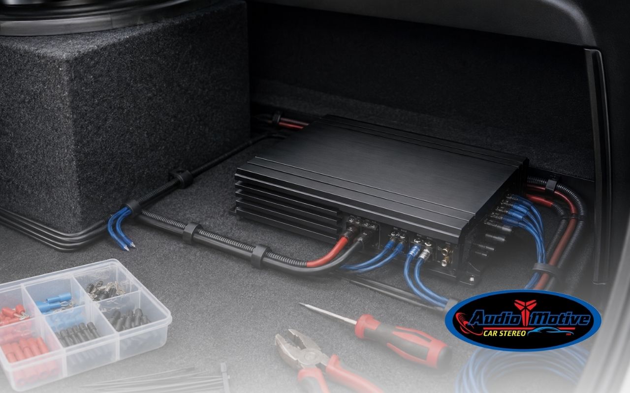 car amplifier installation setup for clearer vehicle sound