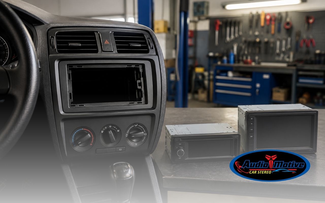 Single DIN vs double DIN dashboard fit comparison for car stereo upgrades