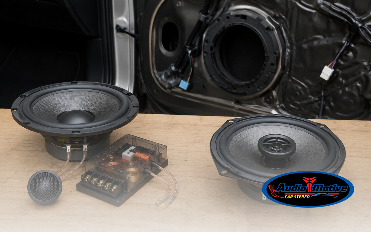 Component speakers vs coaxial car speakers comparison for car audio