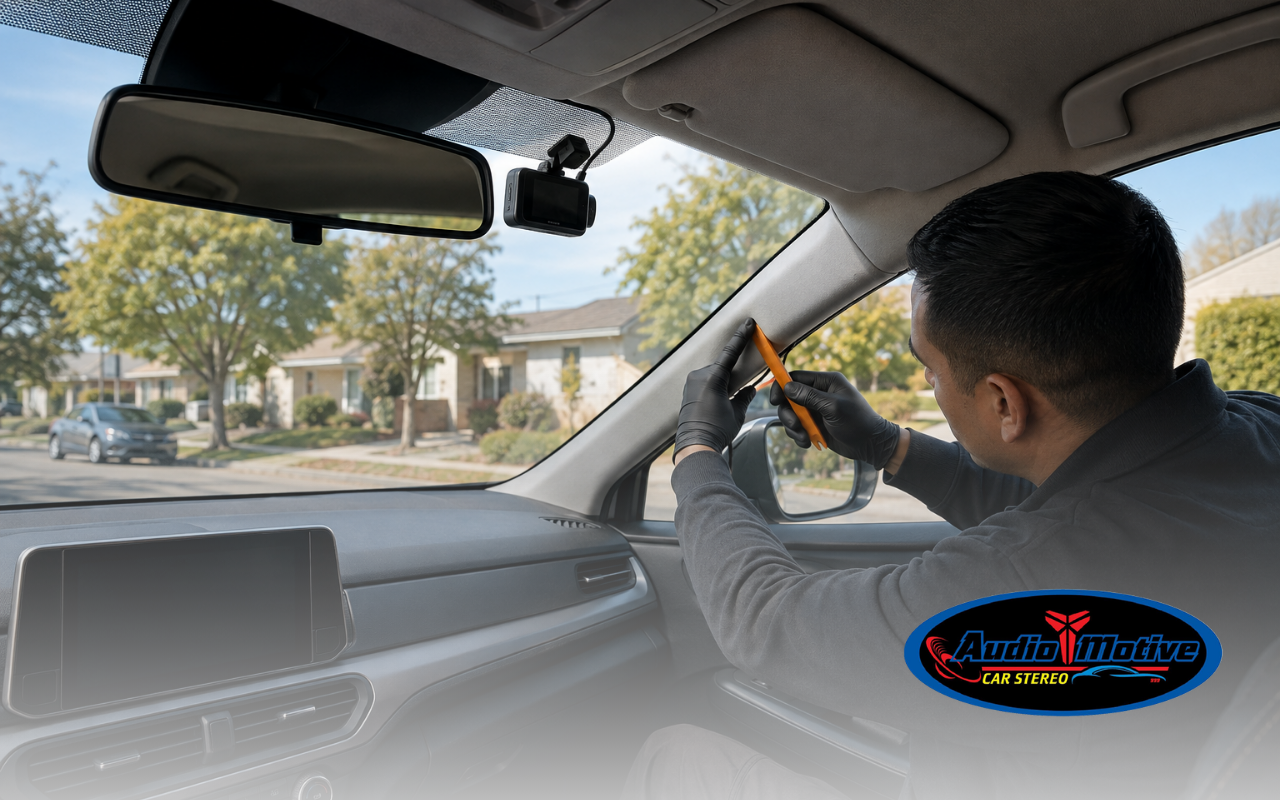 Get professional dash cam installation in San Leandro, CA with clean wiring, secure placement, and front, rear, or parking mode options.