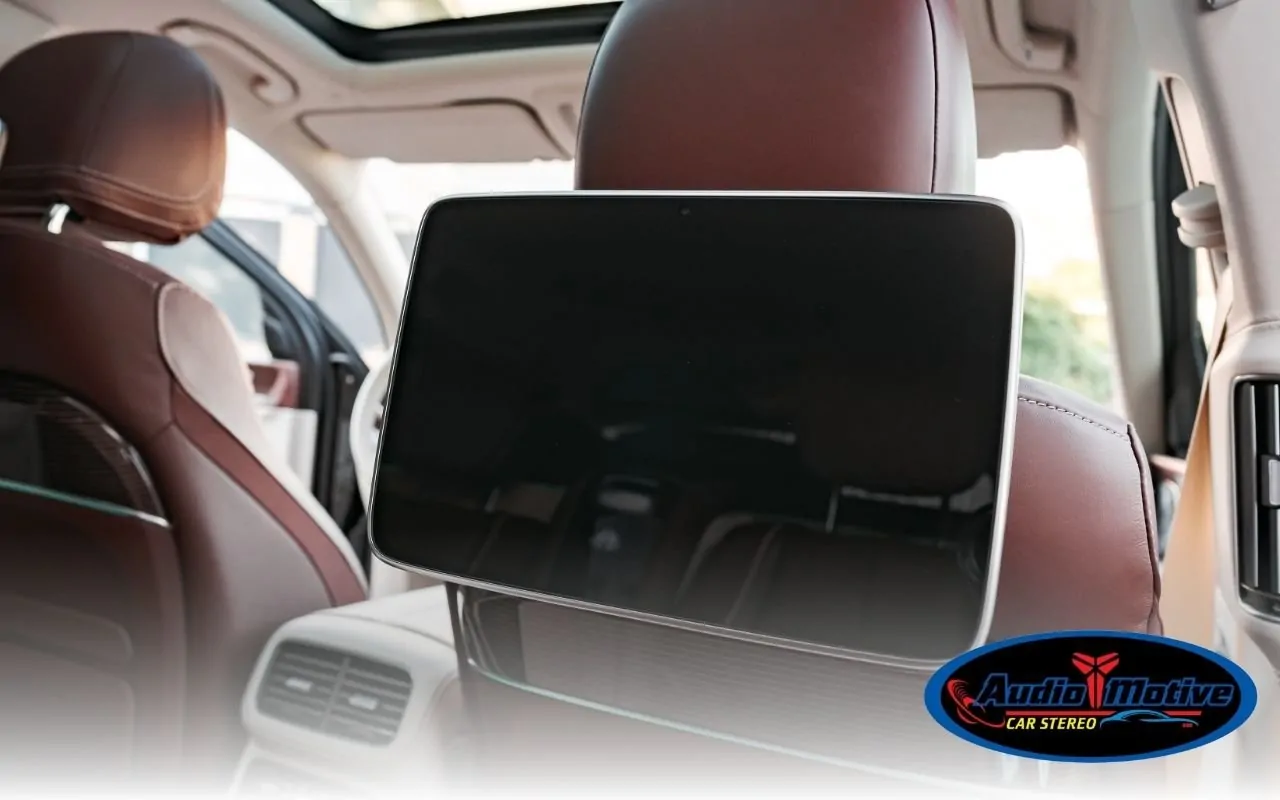 Rear-seat car entertainment display for families