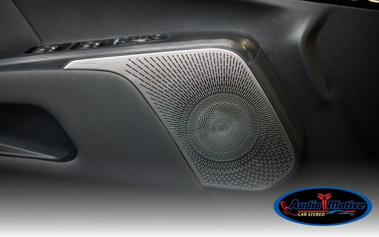 Speaker installed in the factory door panel
