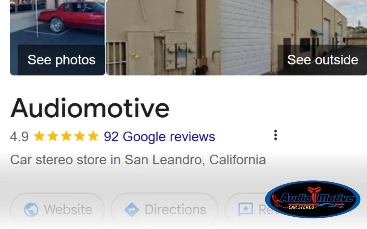 1. Screenshot showing Audiomotive’s positive customer reviews online