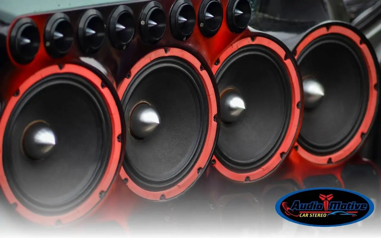 Equalizer bands on car stereo being adjusted for better sound