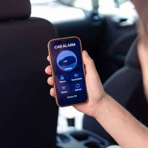 Smart car alarm system installed in San Leandro, CA, with mobile app control, GPS tracking, and real-time alerts