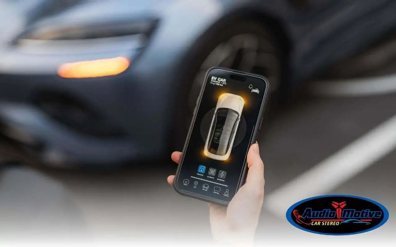 A mobile app controlling a car alarm system in real time