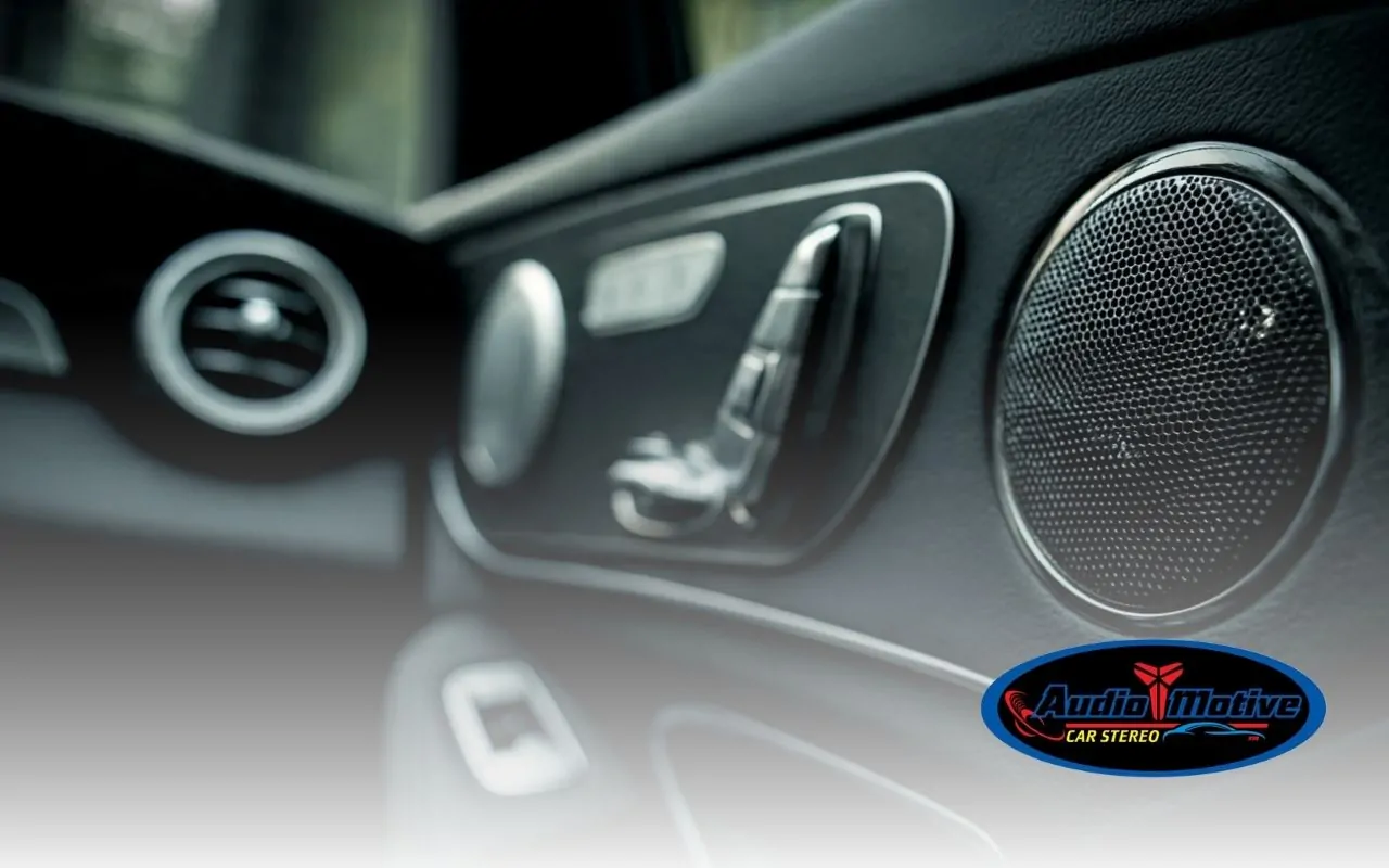 Speaker installation service in San Leandro with upgraded door speakers in a vehicle