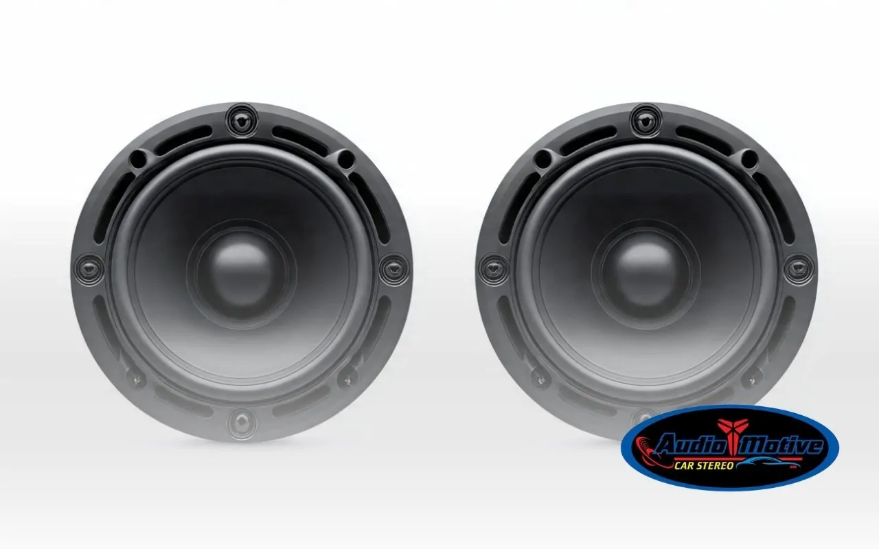 6.5 vs 6x9 car speakers size comparison showing round vs oval shapes in a vehicle